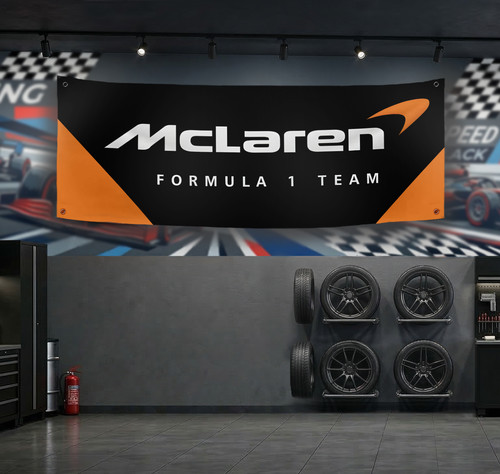 Mclaren formula flag banner - 1,
