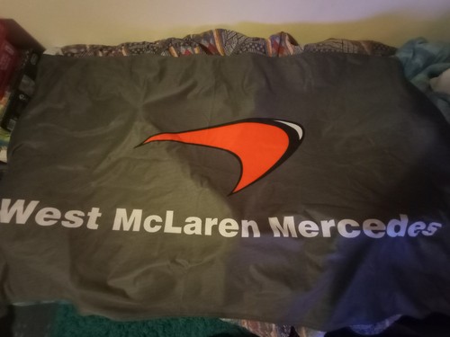 West mclaren mercedes flag - west,