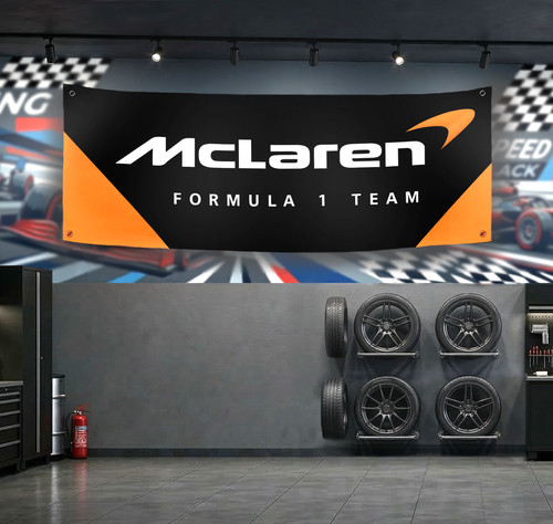 Mclaren formula team flag - formula, 1