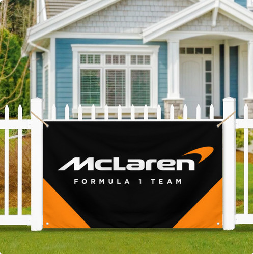 Mclaren racing wall flag 3x5ft - wall,