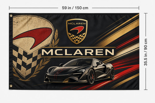 Mclaren flag 3x5ft - mclaren,