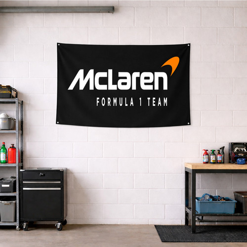 Mclaren garage wall flag - f1,