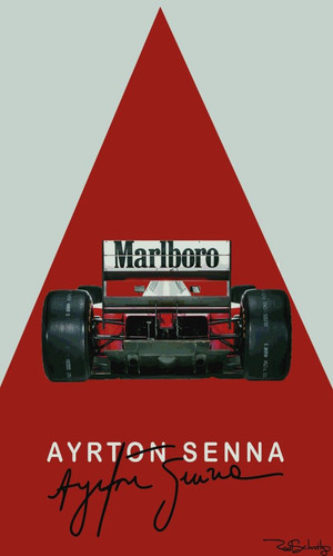 Mclaren flag senna - f1,