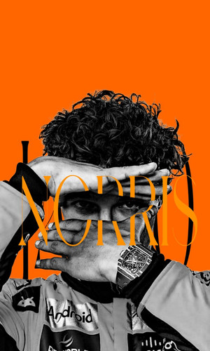 Mclaren lando norris - flag, –