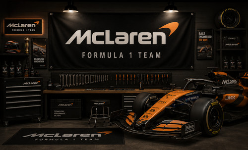 Mclaren team wall banner - mclaren, f1