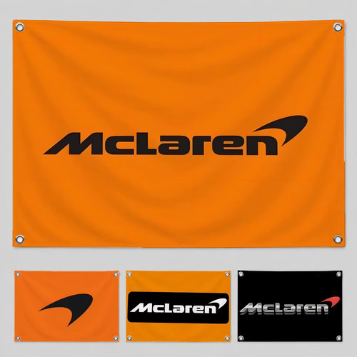 Racing mclaren flags - f1,